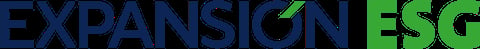 Expansion ESG logo with dark blue text and green accent on the letter S